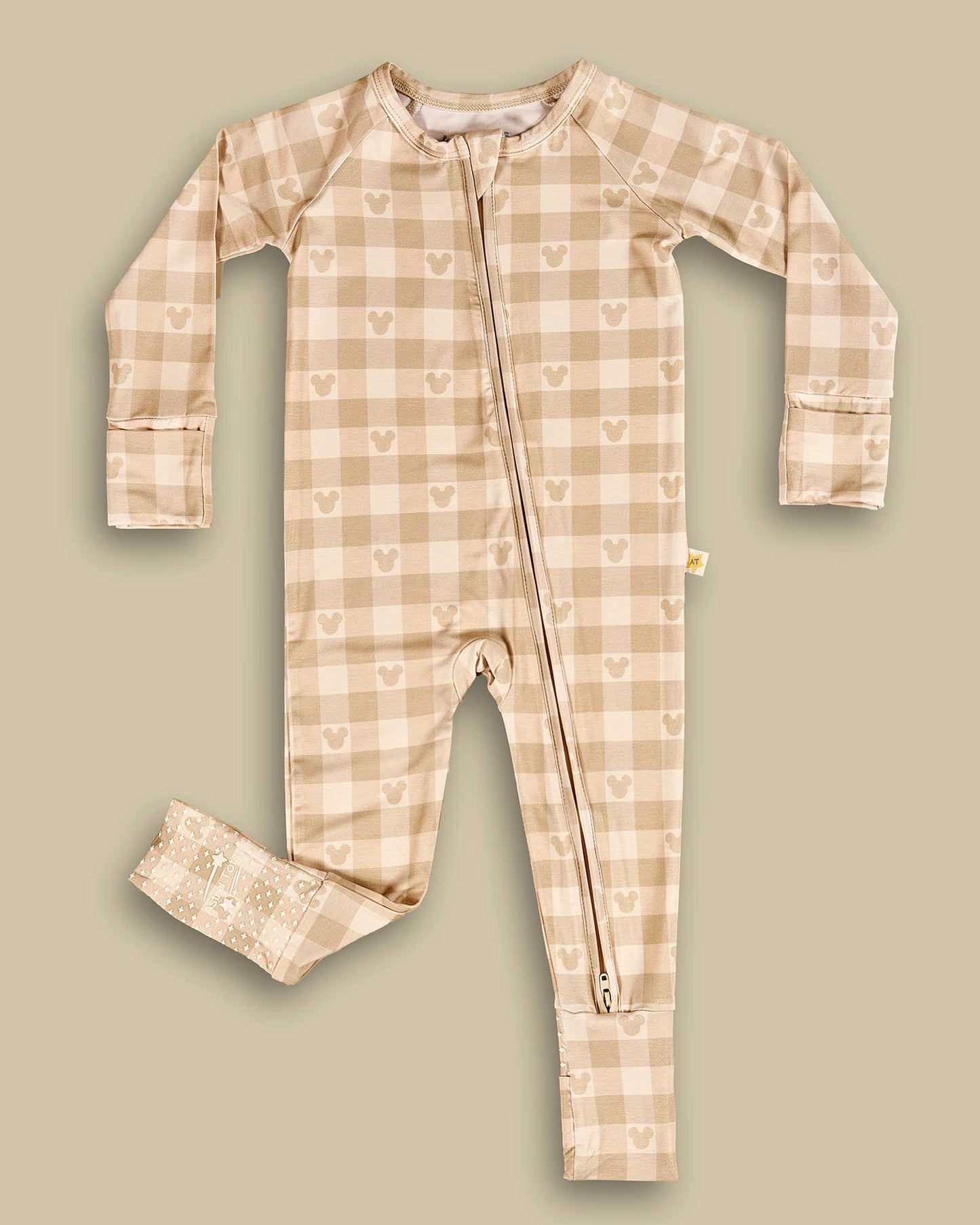 Bamboo Zippered PJ | Mouse Checked